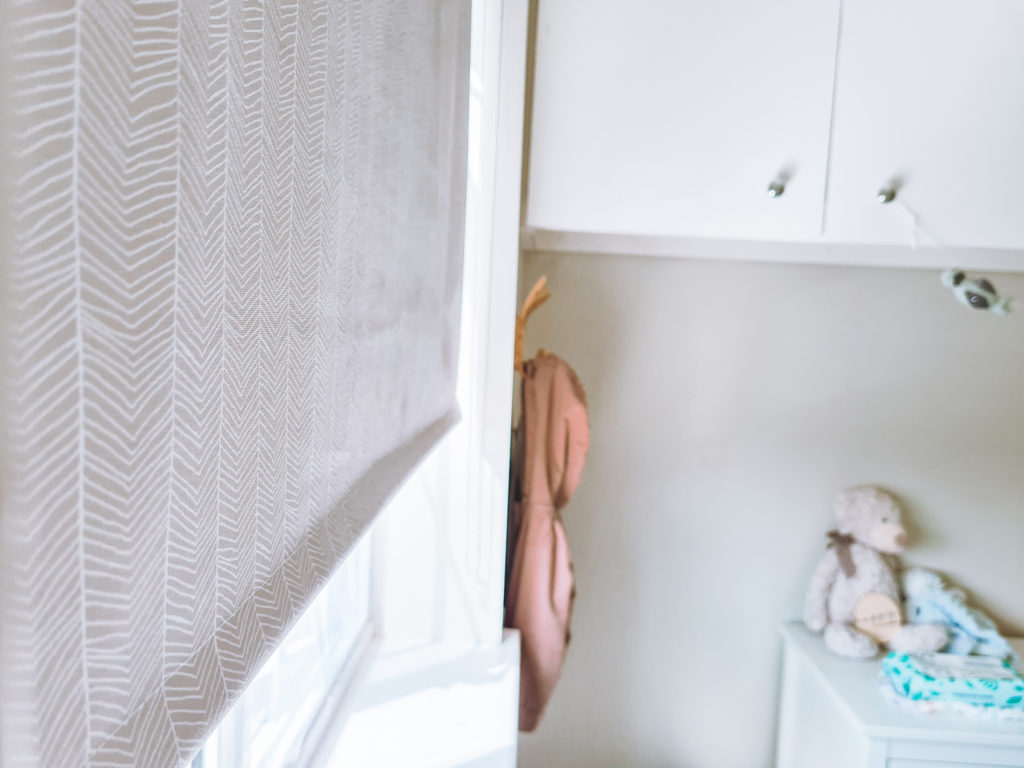 close up of roller blinds