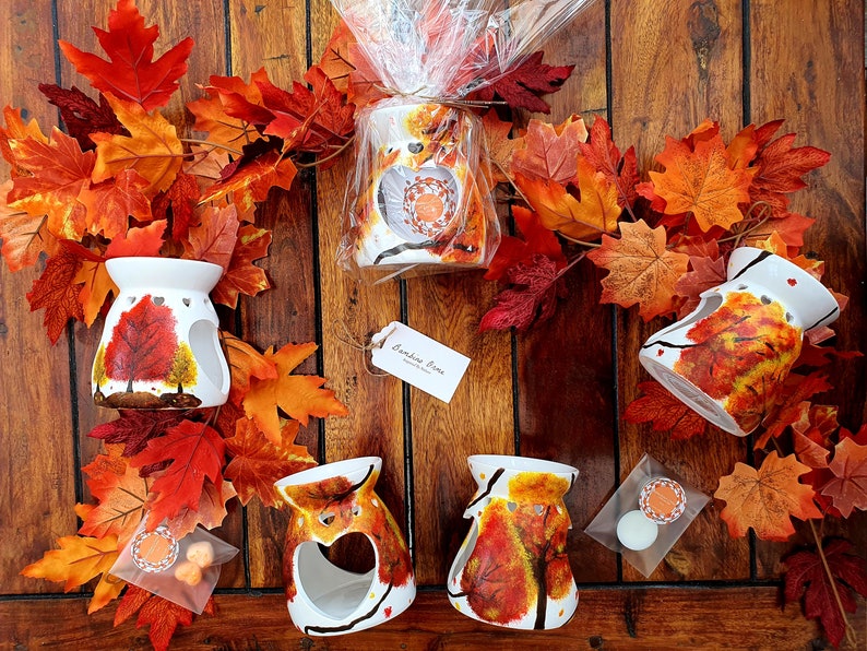 autumn decor wax melt burner