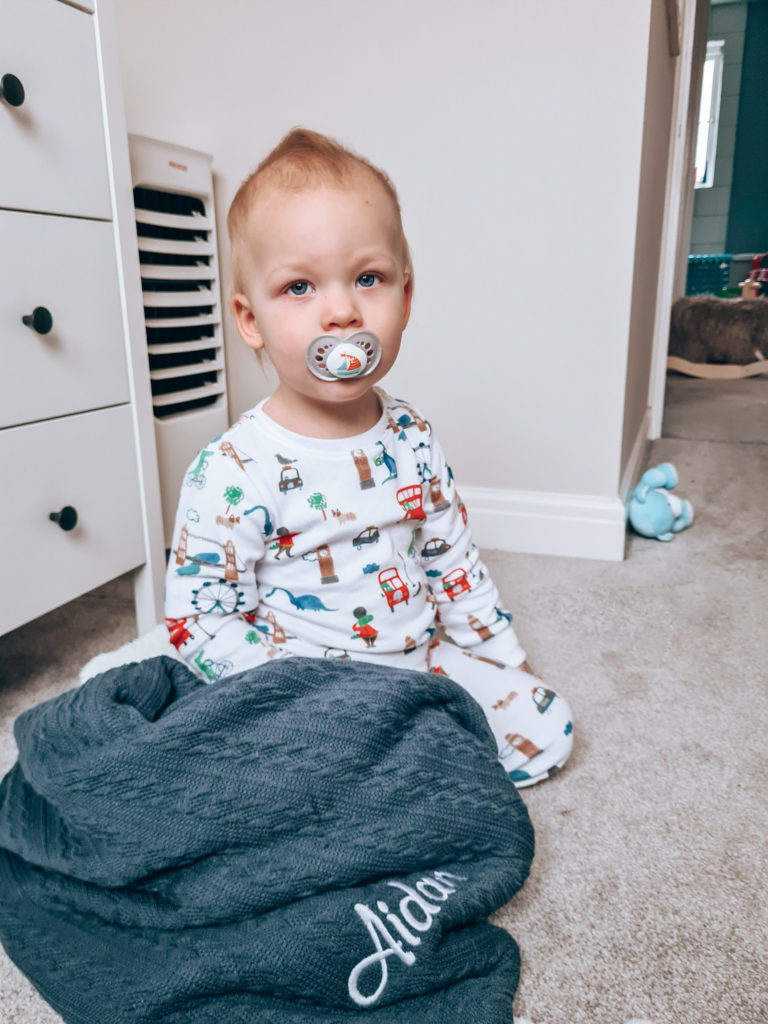 aidan with blanket